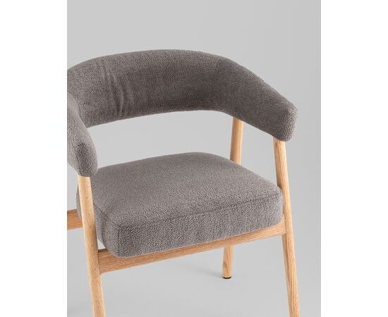 Стул обеденный Zubo с деревянными ножками темно-серый, изображение 8 | Интернет магазин мебели и декора LifeDekor