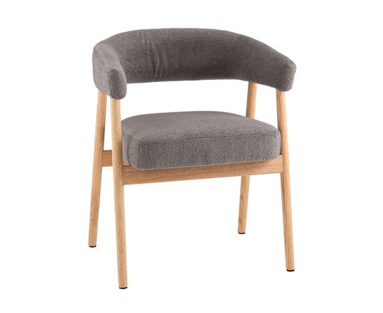 Стул обеденный Zubo с деревянными ножками темно-серый | Интернет магазин мебели и декора LifeDekor