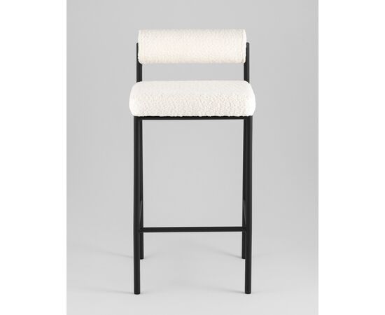 Стул полубарный Балла букле молочный, изображение 3 | Интернет магазин мебели и декора LifeDekor