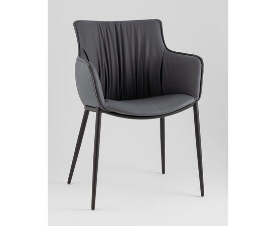 Стул Твигги экокожа темно-серый, изображение 2 | Интернет магазин мебели и декора LifeDekor