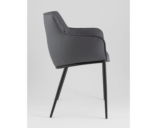 Стул Твигги экокожа темно-серый, изображение 4 | Интернет магазин мебели и декора LifeDekor
