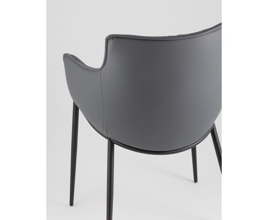 Стул Твигги экокожа темно-серый, изображение 7 | Интернет магазин мебели и декора LifeDekor
