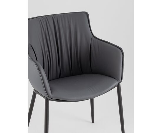 Стул Твигги экокожа темно-серый, изображение 8 | Интернет магазин мебели и декора LifeDekor