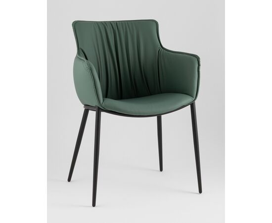 Стул Твигги экокожа зеленый, изображение 2 | Интернет магазин мебели и декора LifeDekor