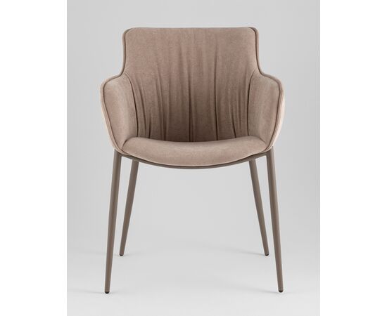 Стул Твигги шенилл бежевый каркас бежево-серый, изображение 3 | Интернет магазин мебели и декора LifeDekor