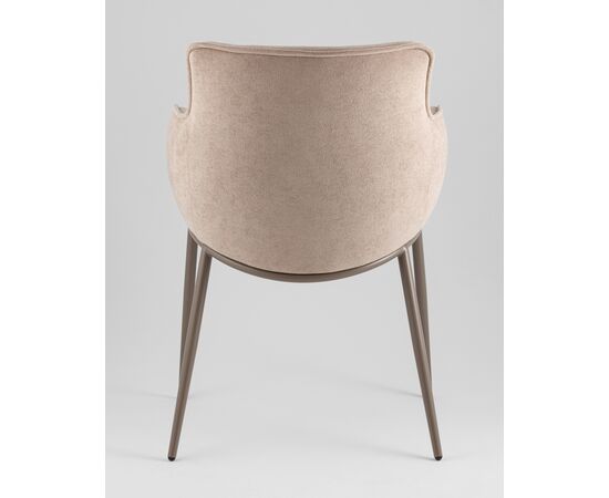 Стул Твигги шенилл бежевый каркас бежево-серый, изображение 5 | Интернет магазин мебели и декора LifeDekor