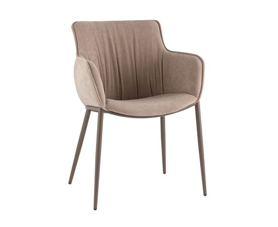Стул Твигги шенилл бежевый каркас бежево-серый | Интернет магазин мебели и декора LifeDekor