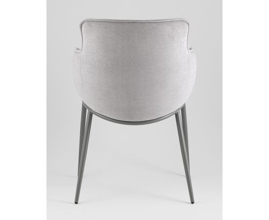 Стул Твигги шенилл серый каркас серый, изображение 5 | Интернет магазин мебели и декора LifeDekor