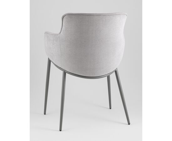 Стул Твигги шенилл серый каркас серый, изображение 6 | Интернет магазин мебели и декора LifeDekor