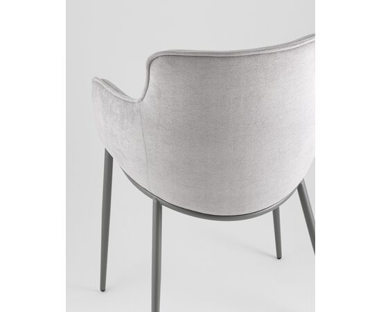 Стул Твигги шенилл серый каркас серый, изображение 7 | Интернет магазин мебели и декора LifeDekor