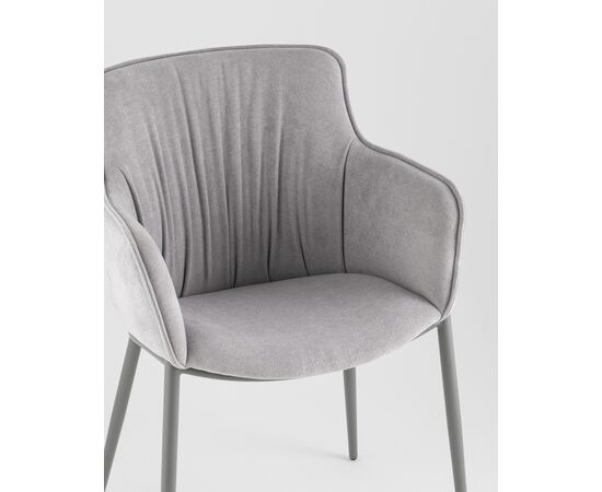 Стул Твигги шенилл серый каркас серый, изображение 8 | Интернет магазин мебели и декора LifeDekor