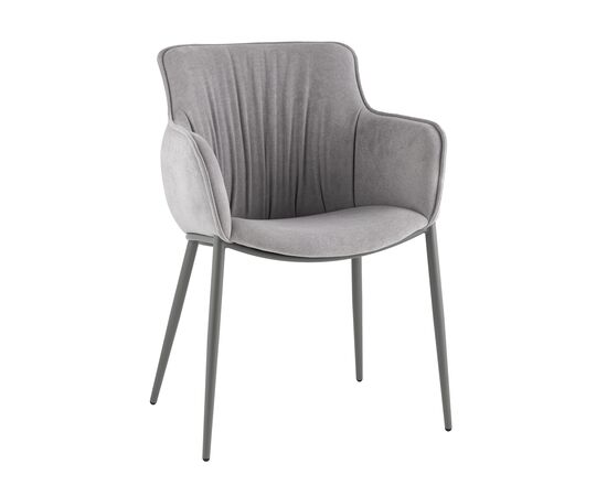 Стул Твигги шенилл серый каркас серый | Интернет магазин мебели и декора LifeDekor