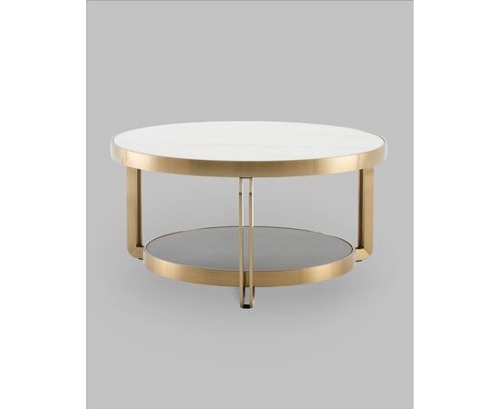 Журнальный столик Калисто 90*90 см светлая и темная керамика, изображение 4 | Интернет магазин мебели и декора LifeDekor