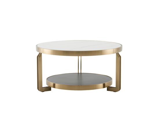 Журнальный столик Калисто 90*90 см светлая и темная керамика | Интернет магазин мебели и декора LifeDekor