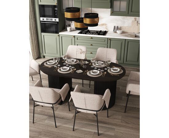 Кресло Бесс рогожка бежевый, изображение 6 | Интернет магазин мебели и декора LifeDekor