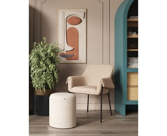 Кресло лаунж Бесс альпака бежевый, изображение 9 | Интернет магазин мебели и декора LifeDekor