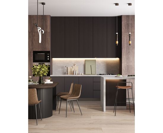 Стул TEXAS экокожа коричневый, изображение 10 | Интернет магазин мебели и декора LifeDekor