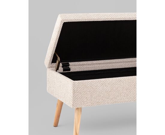 Банкетка Сторми с ящиком бежевый, изображение 17 | Интернет магазин мебели и декора LifeDekor