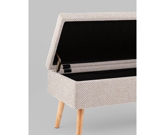 Банкетка Сторми с ящиком серый, изображение 17 | Интернет магазин мебели и декора LifeDekor