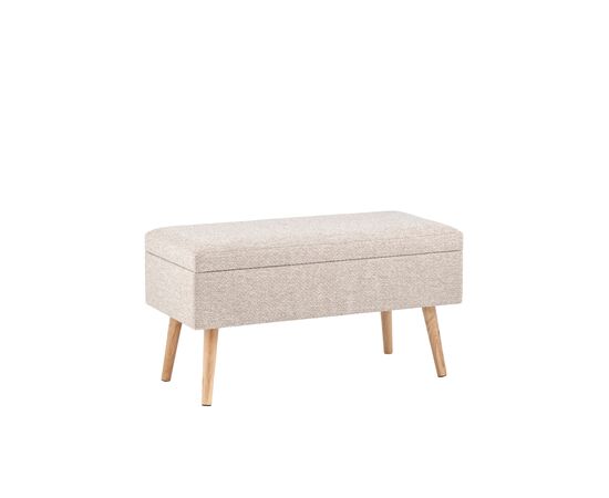 Банкетка Сторми с ящиком серо-бежевый, изображение 14 | Интернет магазин мебели и декора LifeDekor