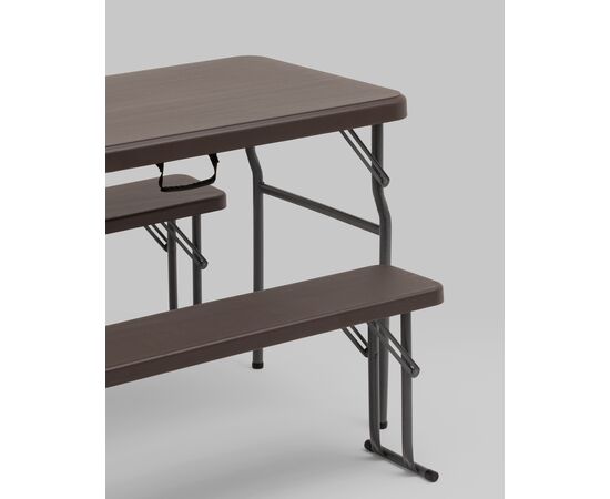 Комплект стола и двух скамеек Кейт коричневый, изображение 25 | Интернет магазин мебели и декора LifeDekor