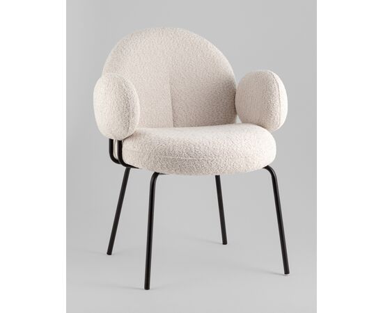 Кресло Nina M жемчужный, изображение 18 | Интернет магазин мебели и декора LifeDekor