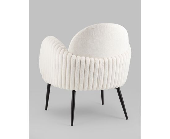 Кресло Wave Stripes букле белый, изображение 34 | Интернет магазин мебели и декора LifeDekor