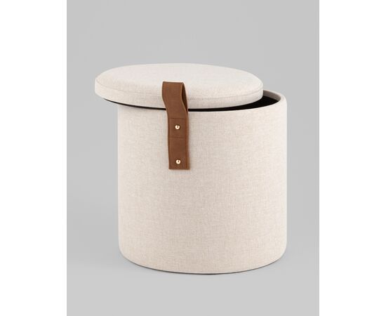 Пуф с ящиком Эркки рогожка XS белый, изображение 15 | Интернет магазин мебели и декора LifeDekor
