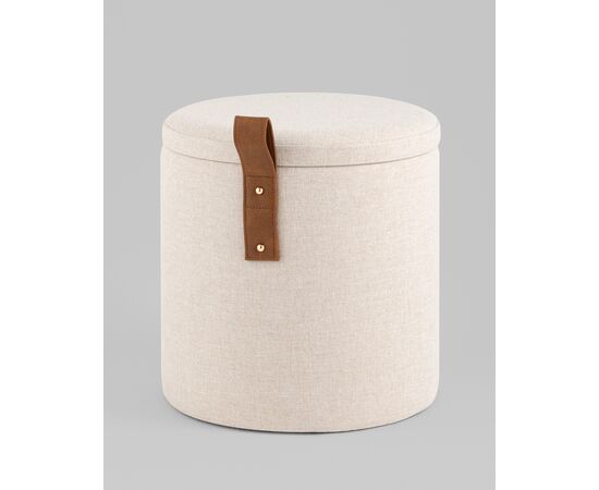Пуф с ящиком Эркки рогожка XS белый, изображение 12 | Интернет магазин мебели и декора LifeDekor