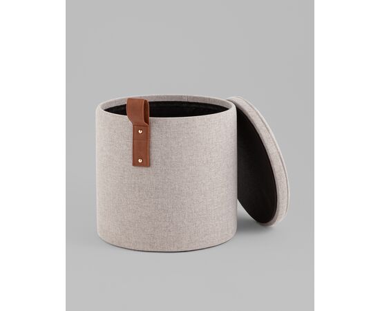 Пуф с ящиком Эркки рогожка XS серый, изображение 13 | Интернет магазин мебели и декора LifeDekor