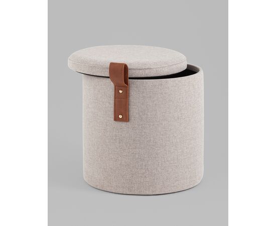 Пуф с ящиком Эркки рогожка XS серый, изображение 15 | Интернет магазин мебели и декора LifeDekor