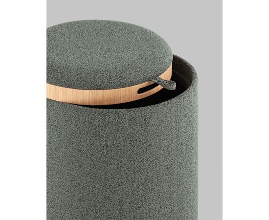 Пуф-столик с ящиком Хюгге S букле темно-серый, изображение 20 | Интернет магазин мебели и декора LifeDekor