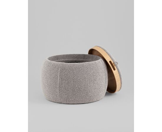 Пуф-столик Люкке с ящиком серый, изображение 15 | Интернет магазин мебели и декора LifeDekor