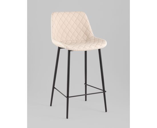 Стул барный Arch экокожа светло-серый, изображение 20 | Интернет магазин мебели и декора LifeDekor