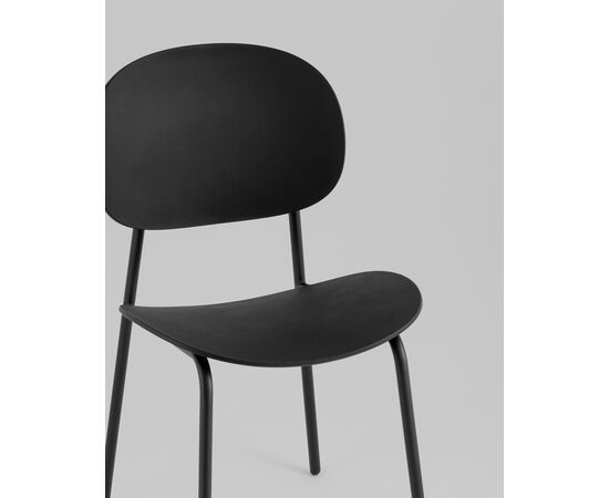 Стул Edie пластик черный, изображение 24 | Интернет магазин мебели и декора LifeDekor