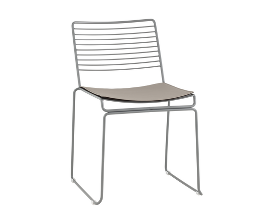 Стул обеденный Danny серый с подушкой, изображение 25 | Интернет магазин мебели и декора LifeDekor