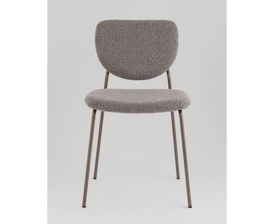 Стул обеденный Gigi тёмно-серый букле серые ножки, изображение 19 | Интернет магазин мебели и декора LifeDekor