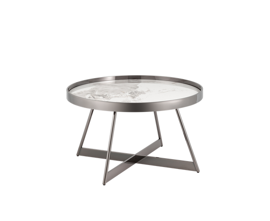 Журнальный столик Гера 80*80 см сталь тёмный хром, изображение 11 | Интернет магазин мебели и декора LifeDekor