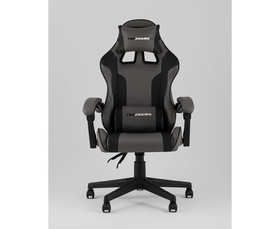 Кресло спортивное TopChairs Commander серо-черный, изображение 19 | Интернет магазин мебели и декора LifeDekor