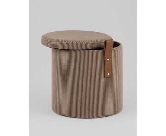 Пуф Руни XS с ящиком вельвет коричневый, изображение 15 | Интернет магазин мебели и декора LifeDekor