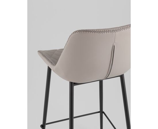 Стул барный Arch экокожа серый, изображение 25 | Интернет магазин мебели и декора LifeDekor