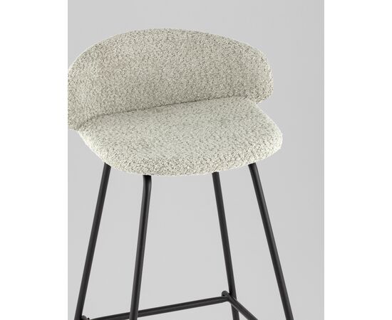 Стул барный Nita букле мятный, изображение 16 | Интернет магазин мебели и декора LifeDekor
