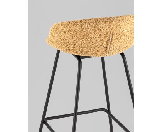 Стул барный Nita букле охра, изображение 15 | Интернет магазин мебели и декора LifeDekor