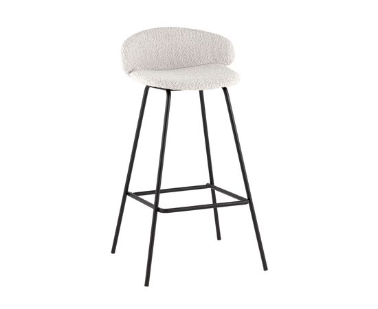 Стул барный Nita букле светло-серый, изображение 9 | Интернет магазин мебели и декора LifeDekor