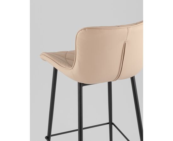 Стул барный Vault экокожа бежевый, изображение 25 | Интернет магазин мебели и декора LifeDekor