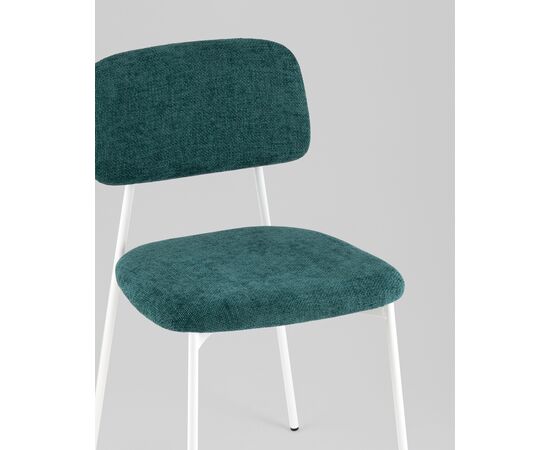 Стул Chao темно-зеленый белые ножки, изображение 24 | Интернет магазин мебели и декора LifeDekor