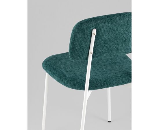 Стул Chao темно-зеленый белые ножки 4 шт., изображение 23 | Интернет магазин мебели и декора LifeDekor