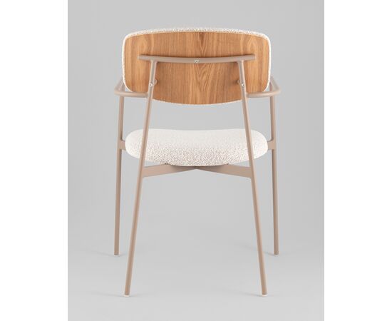 Стул Doe светло-бежевый бежевые ножки, изображение 13 | Интернет магазин мебели и декора LifeDekor