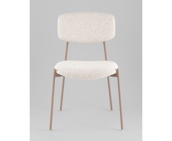 Стул Doe без подлокотников светло-бежевый бежевые ножки, изображение 11 | Интернет магазин мебели и декора LifeDekor