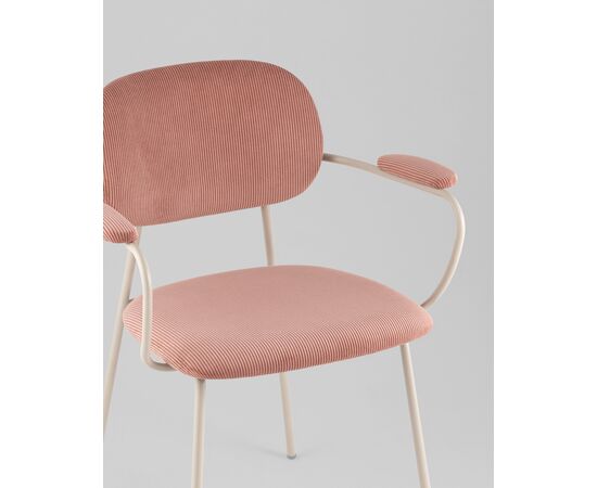 Стул Кэрол пыльно-розовый серые ножки, изображение 16 | Интернет магазин мебели и декора LifeDekor